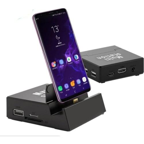 8 in 1 Type-c Mobile Phone Dock USB3.1 Portable Docking Station For Android Phone Switch TV USB C HDMI-compatible PD SD/TF