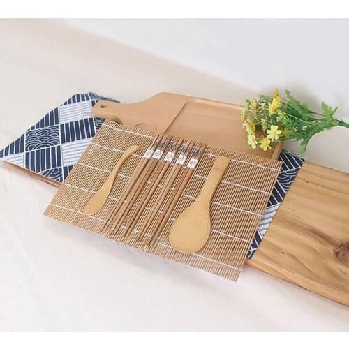 Sushi Mold Cooking Set for Sushi Roll Cooking 9pcs/set DIY Sushi Maker Set Rice Mold Kitchen Sushi Making Tool