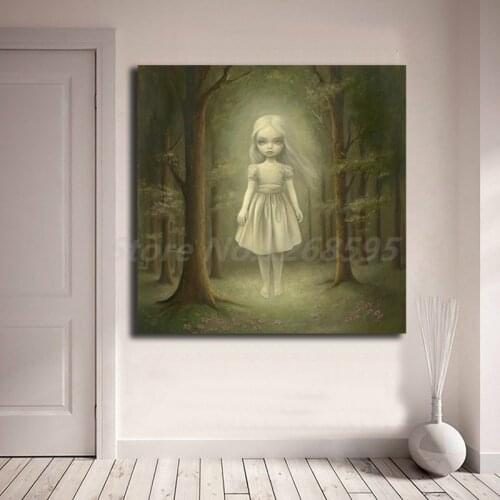 Mark Ryden Ttrans Allegheny Lunatic Asylum Lily Canvas Painting Print Living Room Home Decor Modern Wall Art Oil Painting Poster