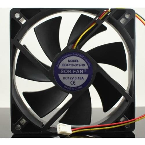 New original SD4710-B12-19 DC12V 12CM12 cm 12025 2PIN and 3PIN computer fan
