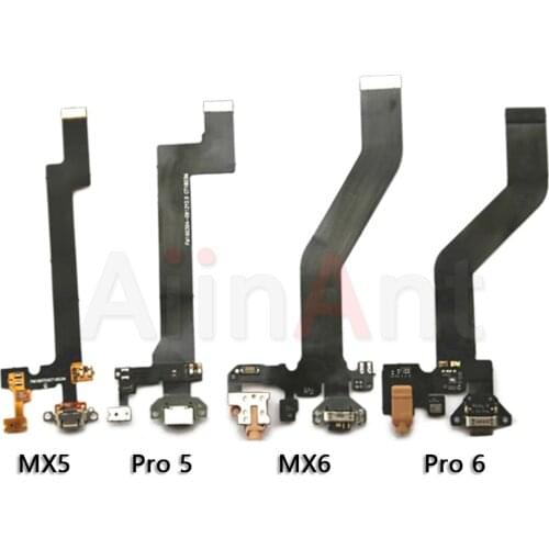 AiinAnt Original USB Date Charging Port Charger Dock Connector Flex Cable For Meizu MX2 MX3 MX4 MX6 MX5 MX6 MX Pro 4 5 6