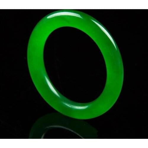 Genuine Green Jade Bangle Bracelet Charm Jewellery Fashion Accessories Hand-Carved Amulet Gifts for Women Her Men