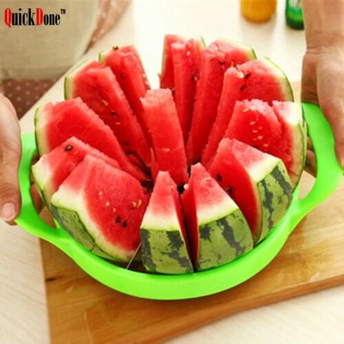 QuickDone Watermelon Cutter Convenient Kitchen Cooking Fruit Cutting Tools Stainless Steel Fruit Cutting Slicer Kitchen AKC6025