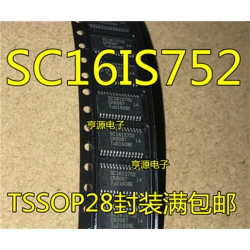 SC16IS752IPW SC16IS752IPWR SC16IS752 TSSOP28