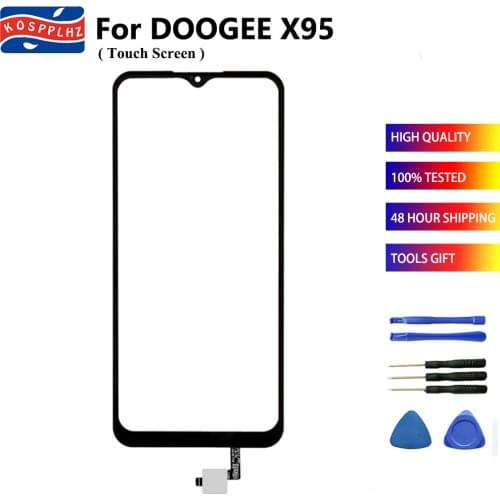 New Front Screen For Doogee X95 Touch Screen Panel Digitizer Sensor For Doogee X95 Cell Phone Front Glass Parts