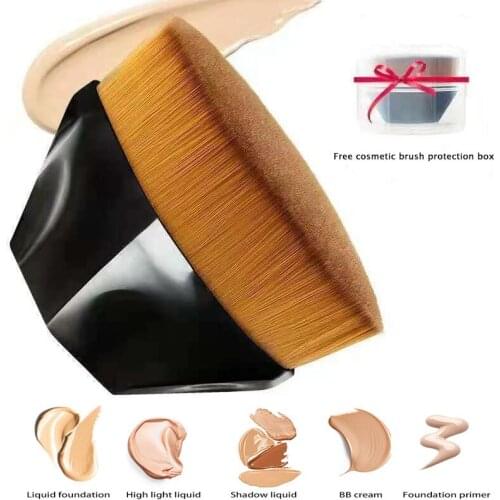 New Arrival Hexagon Rhombic Short Handle Magic Foundation Makeup Brush High Quality Liquid BB Cream Blush Powder Brush