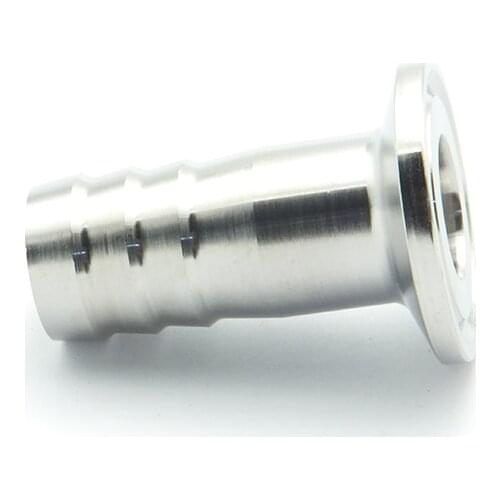 10mm Hose Barb x 50.5mm Ferrule OD 304 Stainless Steel Hex Sanitary Connector Pipe Fitting For Homebrew Fit 1.5" Tri Clamp