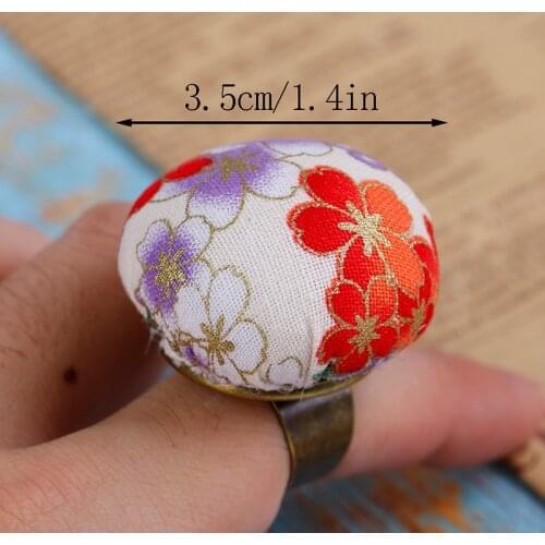 Random Color 1pc Finger Ring Sewing Needle Pin Cushion Holder Sewing Kit Pincushions Needlework DIY Craft Sewing Tools