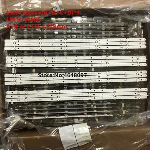 12 PCS/set LED backlight strip for LG 65UJ6300 65UJ630V 65UJ634V 65UJ5500 65UK6100 Innotek 17Y 65inch_A SSC 65UJ63_UHD_A B C D