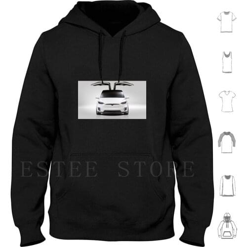 Tesla Model X Hoodies Long Sleeve Tesla Tesla Motors Elon Musk