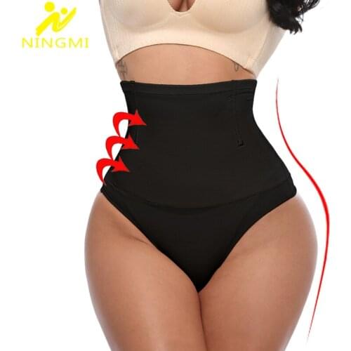 NINGMI Thong Shapewear Women Body Shaper Tummy Control Panties Women High Waist Trainer Body Shapewear Slimming Underwear