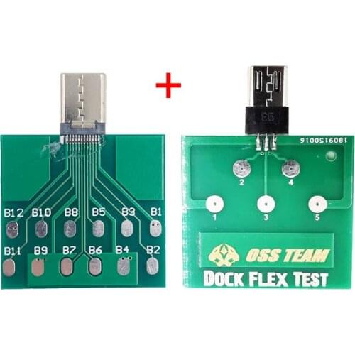 U2 Battery OSS Team Micro USB PCB Test Board Charging Dock Flex Tester Repair for iPhone Andorid Power Fix Tool