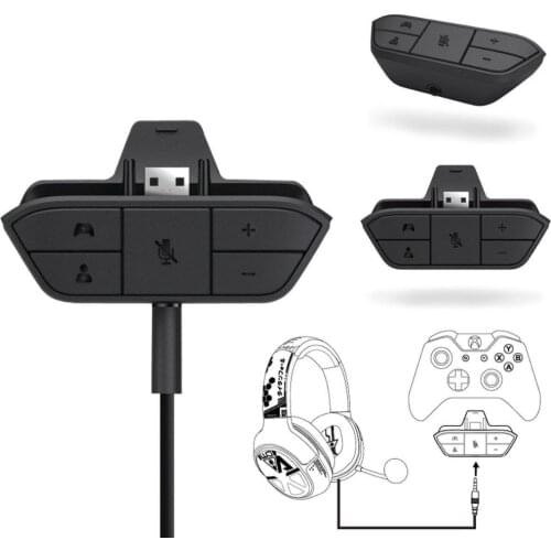 Controller Handle Sound Enhancer Stereo Headset Adapter For X-box One Wireless Gamepad Universal 3.5 mm Audio Jack Stereo