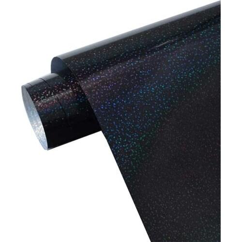 Hologram Heat transfer vinyl black flash color heat press vinyl iron On transfer vinyl HTV for garment easy cut weed Decor film