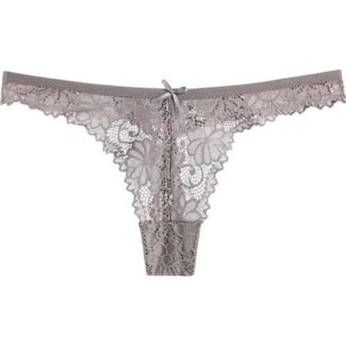 Lady Sexy Lace Things Open Out Breathable Low Waist Whit Pants Cotton Bottom Ladies Trip Womens Intimates YJKUQ1