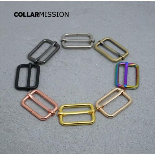 10pcs/lot Metal slider for webbing 30mm belt handbag dog collar parts durable adjuster environmental adjustable buckle 4 kinds