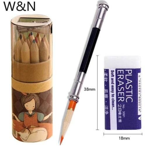 14pcs/set 12 Color Pencil Set Cute Drawing Wooden Pencils Accessories Art Supplies for Kids Gift Kawaii School Stationery Set