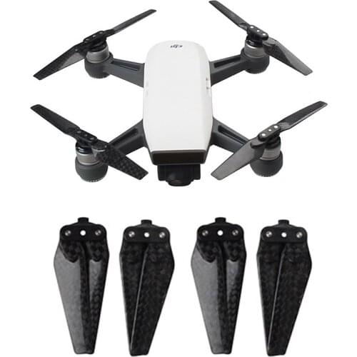 2 Pairs/set DJI Spark Propellers Carbon Fiber Propeller Quick-release Folding Props Blades 4730F for DJI Spark Drone Accessories