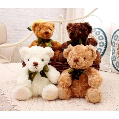 20 cm exquisite long hair new to super cute fashion teddy bear stuffed toy, Christmas gift