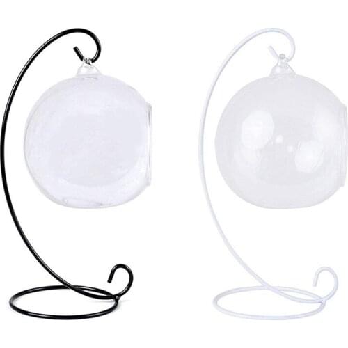 6 Pack) Ornament Display Stand,Iron Hanging Stand Rack Holder for Hanging Glass Globe Air Plant Terrarium, Witch Ball, Christma