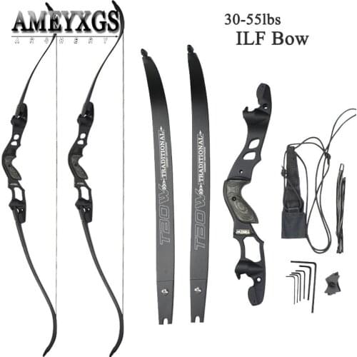 30-55lbs ILF American Hunting Bow 62inch Right Hand Takedown Recurve Bow Adults Shooting Training Archery Sports Accessories