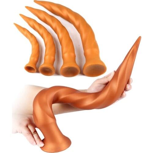 New Arrivals Liquid Silicone Super Long Big Anal Vagina Dildo Butt Plug Anus Dilator Sex Toys For Women Men Prostate Massage