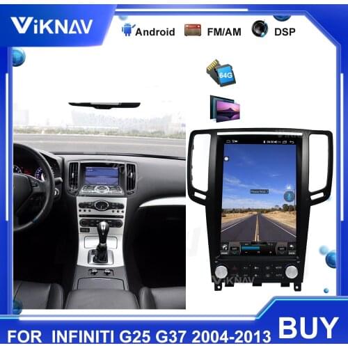 Vertical screen car radio DVD player for Infiniti G25 G37 2004-2010 2011 2012 2013 stereo multimedia player GPS navigation