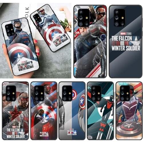 The Falcon and the Winter Soldier For Samsung Galaxy A91 A81 A72 A71 A52 A51 A41 A31 A21S A11 A01 Tempered Glass Cover