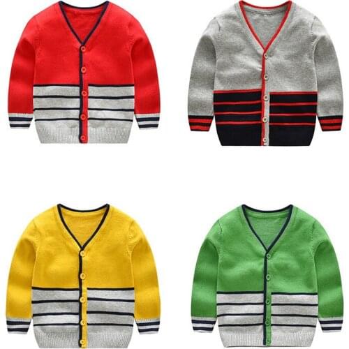 Baby Sweater Cardigan Cotton 2019 New Spring and Autumn Childrens Clothing Boy Fashion Sweater Jacket Childrens Knit Cardigan