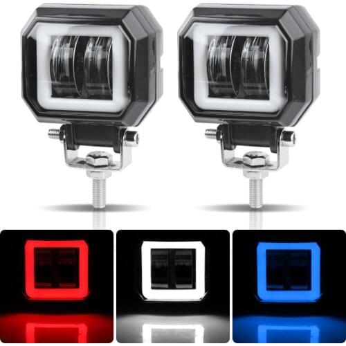 Worklight Beams 3'' 20W Lamp Driving Headlights Fog Daytime Running lights New 7D For Cars Motorcycle Halo Jeeps ATV 12V 24V SUV