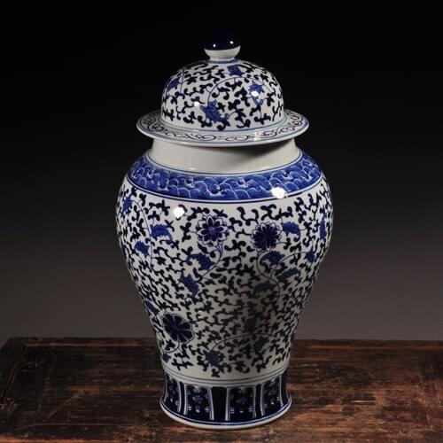 Jingdezhen ceramic ginger jar Antique Porcelain blue white porcelain jars
