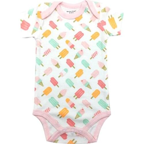 Baby Bodysuit Fashion 1pieces/lot Newborn Body Baby Short Sleeve Overalls Infant Boy Girl Jumpsuit kid clothes