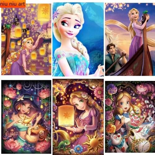 Disney Alice In Wonderland Cartoon Girl Diamond Painting Full Diamond Embroidery Diamond Mosaic Cross Stitch Kits Home Decor