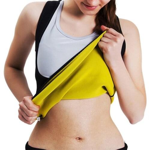 Neoprene Shaper Sauna Sweat T-shirt Sleeveless Shapewear Waist Slimming Belts Abdomen Burning Belly Control Fitness Body Shaper