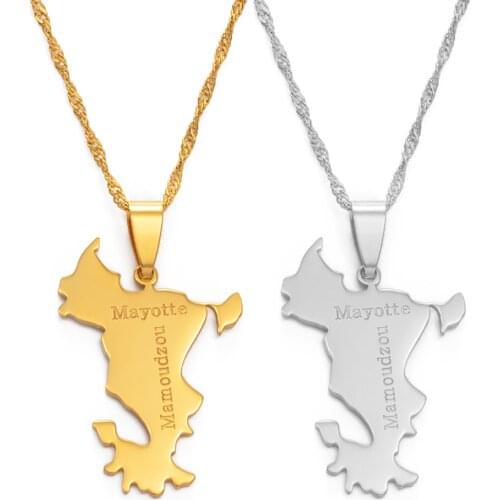 Anniyo France Mayotte Mamoudzou Pendant Neckalces Jewelry #159721