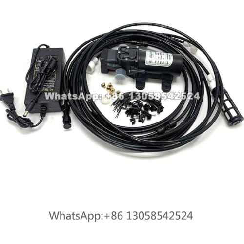 15m Portable Low Pressure Greenhouse Misting Cooling System, Outdoor Cooling Fogging Pump, Mist Cooling Humidifying Machine