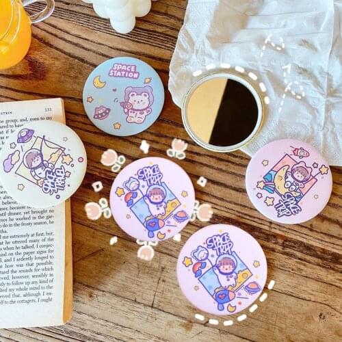 10pcs Makeup Mirror Portable Hand Mirror Round Pocket Mirror Makeup Vanity Mirror Compact Mirror Cosmetic Travel Accessories