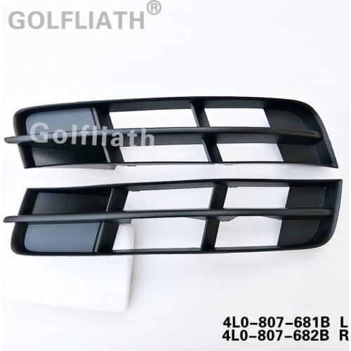 Car Front Bumper Lower Grilles side fog light Grill for Audi Q7 MK1 2010-2015 facelift Exterior Accessories 4L0 807 681 B/682 B