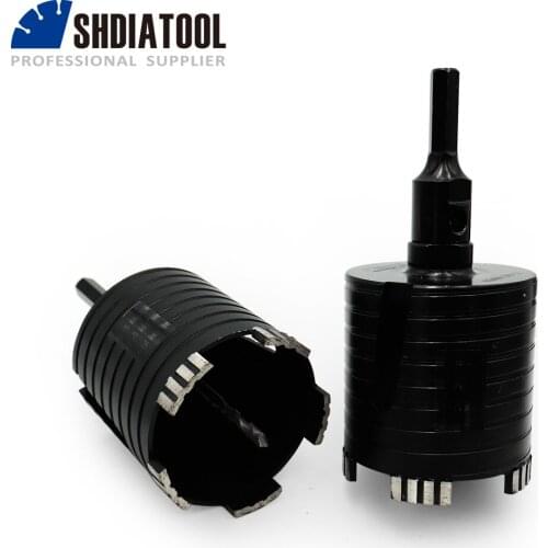 SHDIATOOL 2pcs Dia 82mm 5/8-11 Thread Laser Welded Diamond Core Drill Bit Including Center Drill and Hex Adapter