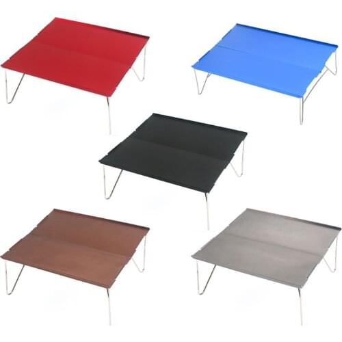 Ultralight Portable Table Hiking Camping Folding Aluminum Table Outdoor Backpack