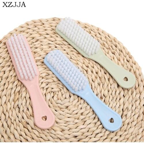 XZJJA Multifunction Long Handle Housework Clean Brush Plastic Soft Small Shoe Brush Home Clothes Underwear Remove Cleaning Tools
