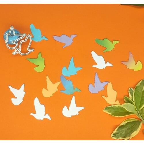 2 pigeon bird metal cutting mold, scrapbook, photo frame, photo album decoration, DIY, handmade artwork