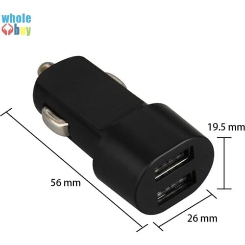 200pcs/lot Universal Port Travel Car Charger Adapter For iPhone 5 S 6 Samsung S4 S5 Note 4 Smart Mobile Phone