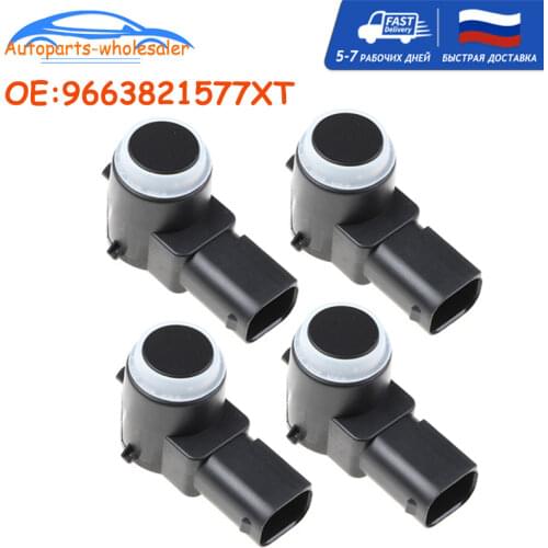 4 pcs/lot Car 9663821577XT PSA966382157 6590.A5 PDC Parking Sensor For P eugeot 307 308 407 Rcz Partner for C itroen C4 C5 C6
