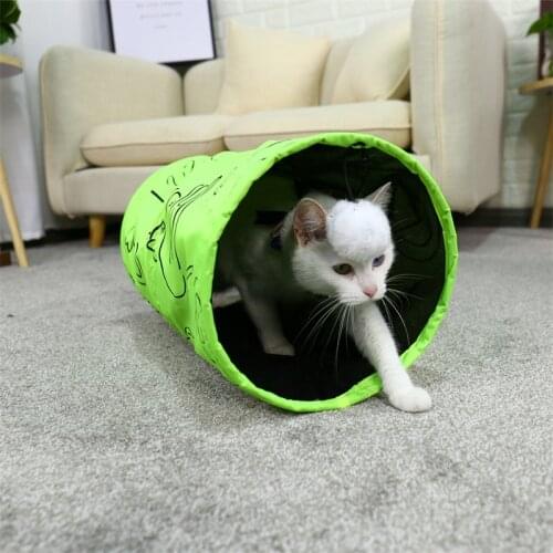 Pet Cat Tunnel Toys Cat Playing Tunnel Crinkle With Ball Collapsible Cat Toy Play Tunnels for Small Pet Rabbit игрушки для кошек