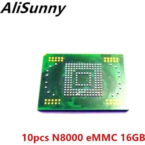 AliSunny 10pcs For Samsung N8000 eMMC 16GB NOTE 10.1 NAND flash memory IC Programmed Firmware Chip Repair Part
