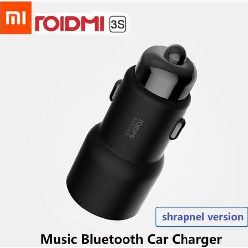 Xiaomi ROIDMI 3S Bluetooth 5V 3.4A Car Charger Music Player FM Smart APP for iPhone and Android Smart Control MP3 Player new
