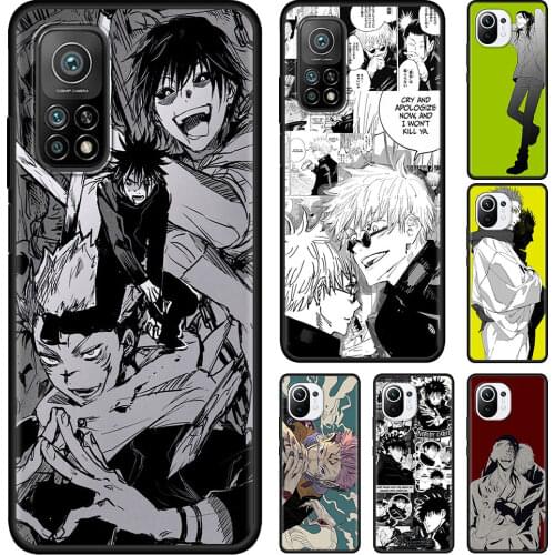 Jujutsu Kaisen Yuji Itadori Satoru Phone Case for Xiaomi Mi Poco X3 NFC M3 F1 9T Note 10 10T A2 8 Lite 5G 11 9 SE CC9 Cover Capa