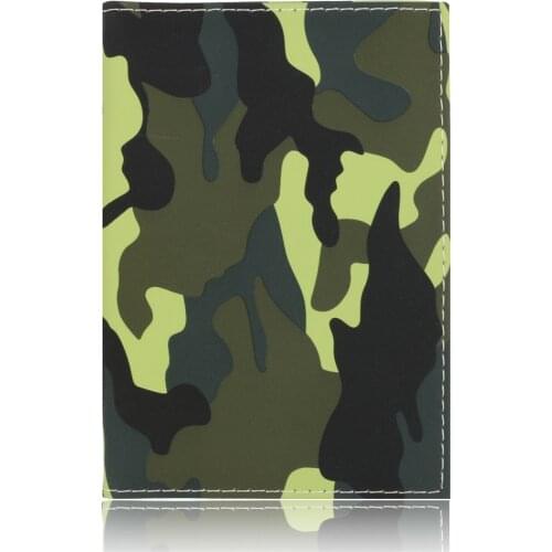 2019 New Camo Printing Women Passport Holder for Travel Documents Passport Case Cover for Men Hot Sale Card Holder