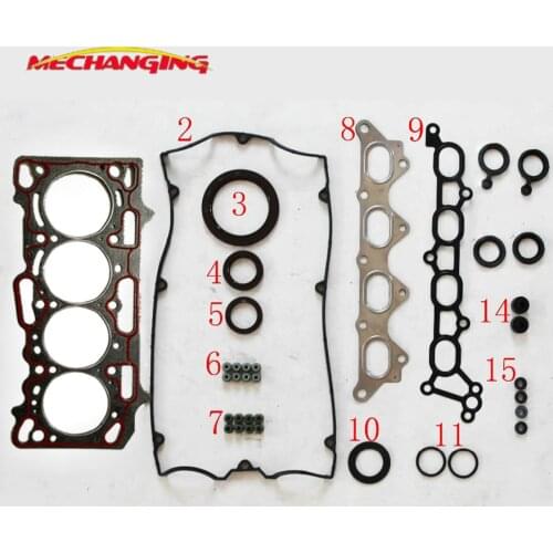 FOR MITSUBISHI COLT VI (Z3_A, Z2_A) 1.5 CZT ENGINE Parts 4G15M 4G15T Automotive engine overhaul Gasket Engine Gasket 50294300